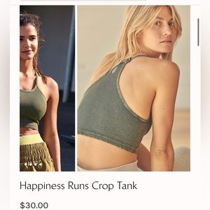 Free People Green moss workout set